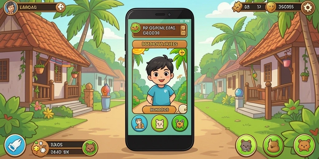 Tangkapan layar saat gameplay yang seru.