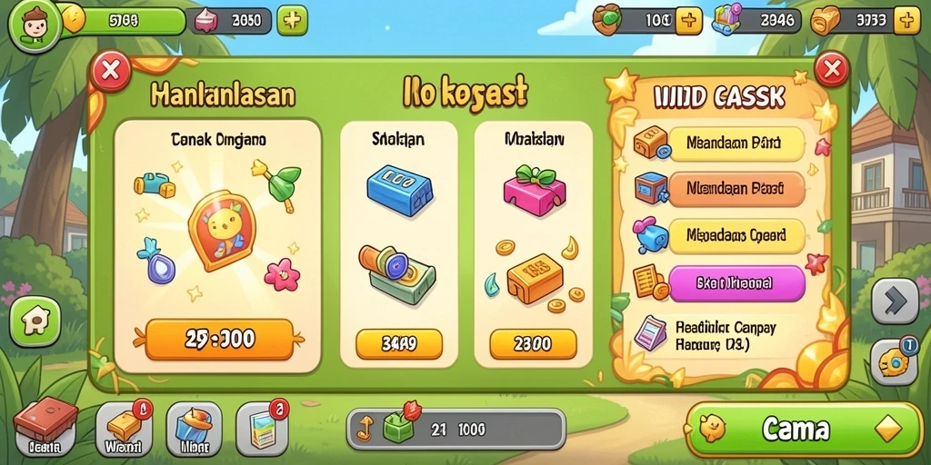 Tampilan antarmuka yang menarik dan modern.