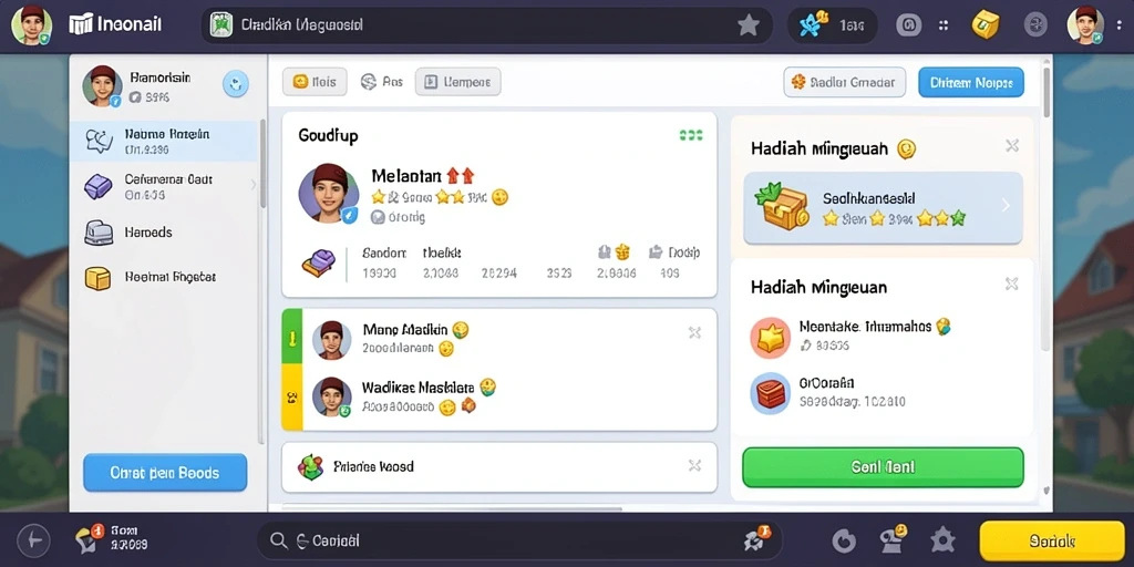 Tangkapan layar dari petualangan seru di level pertama.