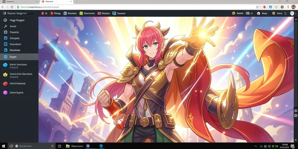 Screenshot permainan dengan grafis yang menawan.