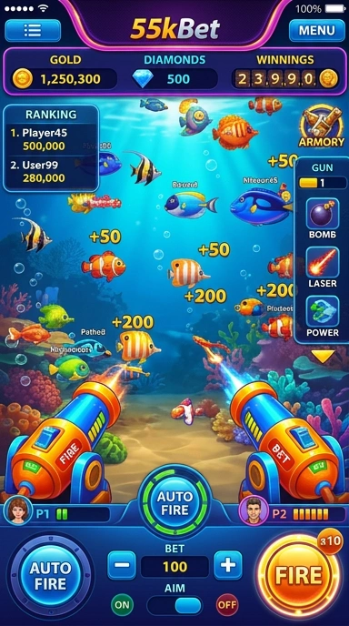 Galeri pratinjau visual 55kbet build APK resmi terbaru